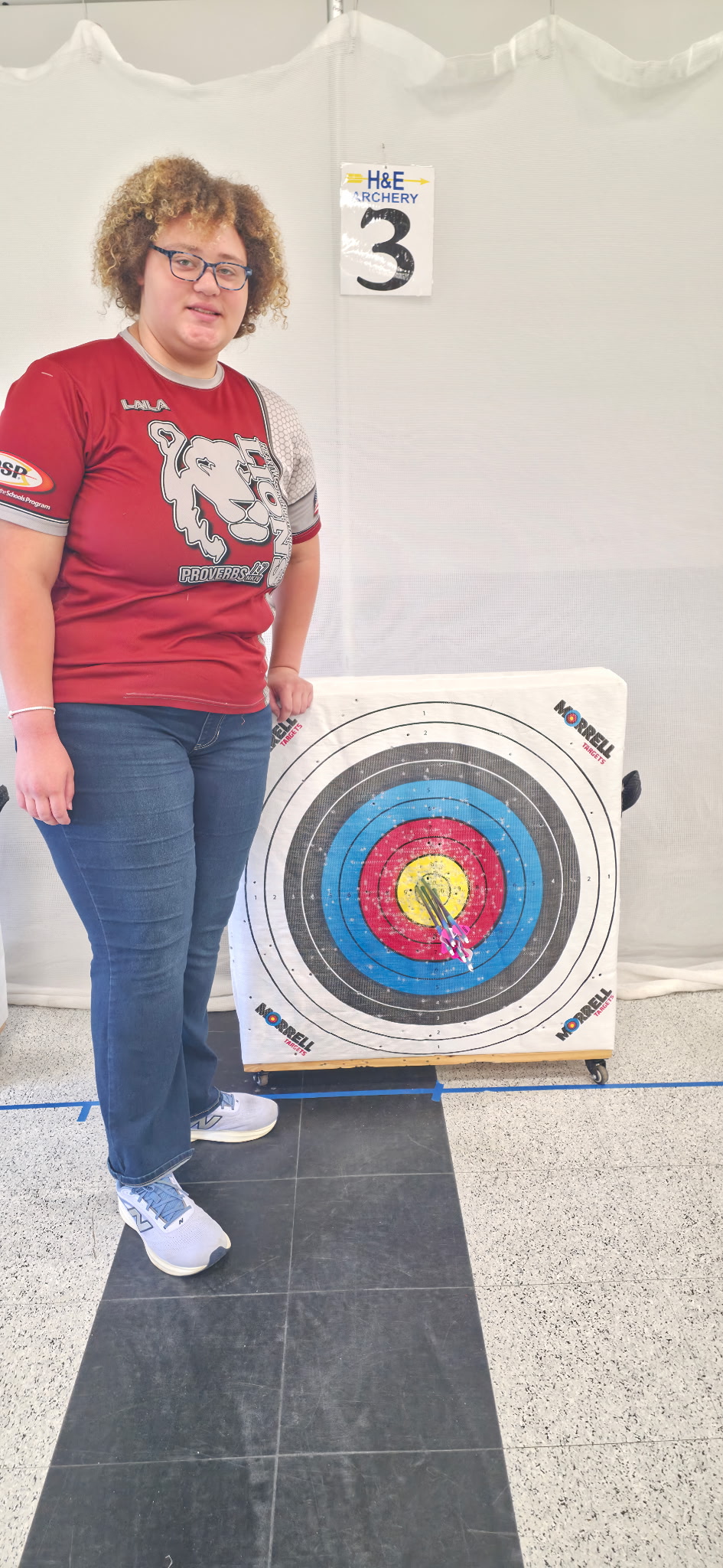 Laila Evans — a perfect 50 in Bullseye.